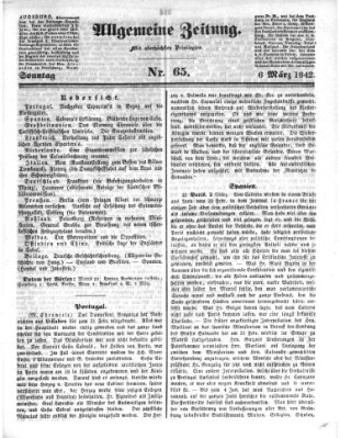 Allgemeine Zeitung Sonntag 6. März 1842