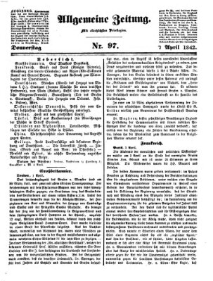 Allgemeine Zeitung Donnerstag 7. April 1842