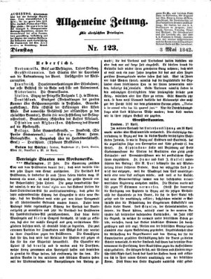 Allgemeine Zeitung Dienstag 3. Mai 1842