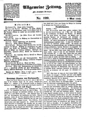 Allgemeine Zeitung Montag 9. Mai 1842