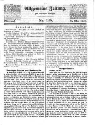 Allgemeine Zeitung Mittwoch 25. Mai 1842