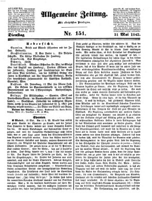 Allgemeine Zeitung Dienstag 31. Mai 1842