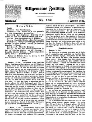 Allgemeine Zeitung Mittwoch 1. Juni 1842