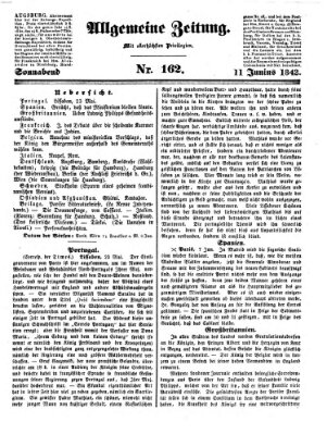 Allgemeine Zeitung Samstag 11. Juni 1842