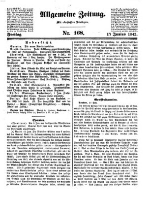 Allgemeine Zeitung Freitag 17. Juni 1842