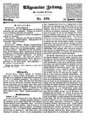 Allgemeine Zeitung Dienstag 28. Juni 1842