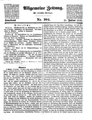 Allgemeine Zeitung Samstag 23. Juli 1842