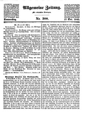 Allgemeine Zeitung Donnerstag 27. Oktober 1842