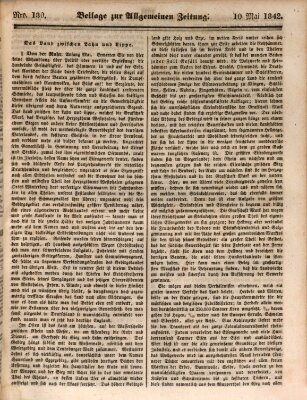 Allgemeine Zeitung. Beilage zur Allgemeinen Zeitung (Allgemeine Zeitung) Dienstag 10. Mai 1842