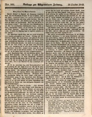 Allgemeine Zeitung. Beilage zur Allgemeinen Zeitung (Allgemeine Zeitung) Freitag 28. Oktober 1842