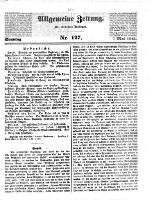 Allgemeine Zeitung Sonntag 7. Mai 1843