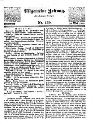 Allgemeine Zeitung Mittwoch 10. Mai 1843