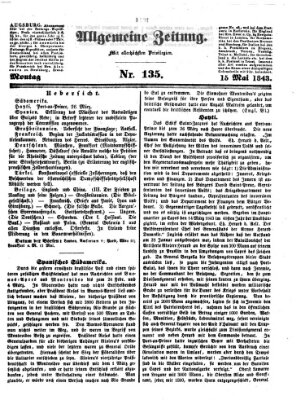 Allgemeine Zeitung Montag 15. Mai 1843