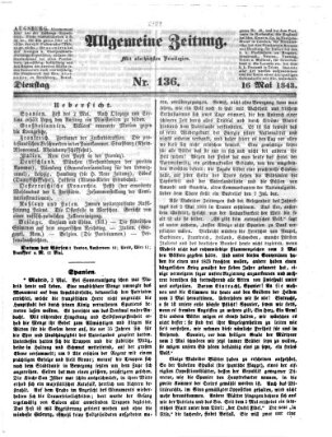 Allgemeine Zeitung Dienstag 16. Mai 1843