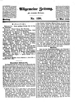 Allgemeine Zeitung Freitag 19. Mai 1843