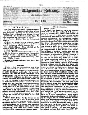 Allgemeine Zeitung Sonntag 28. Mai 1843