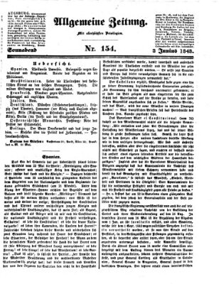 Allgemeine Zeitung Samstag 3. Juni 1843