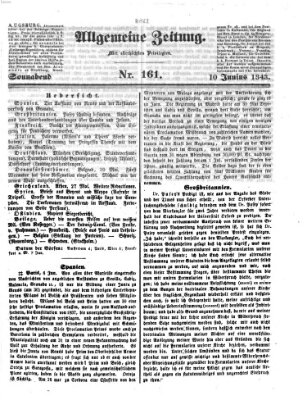 Allgemeine Zeitung Samstag 10. Juni 1843