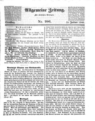 Allgemeine Zeitung Dienstag 25. Juli 1843