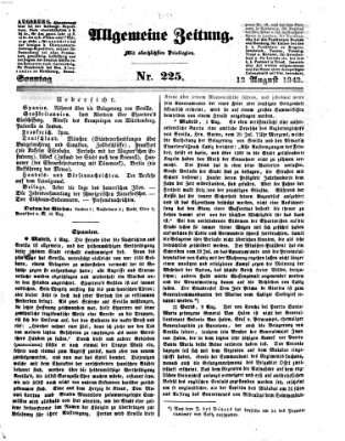 Allgemeine Zeitung Sonntag 13. August 1843