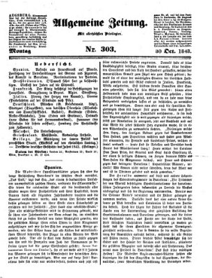 Allgemeine Zeitung Montag 30. Oktober 1843