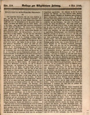 Allgemeine Zeitung. Beilage zur Allgemeinen Zeitung (Allgemeine Zeitung) Donnerstag 4. Mai 1843