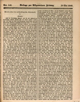 Allgemeine Zeitung. Beilage zur Allgemeinen Zeitung (Allgemeine Zeitung) Montag 29. Mai 1843