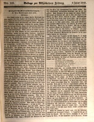 Allgemeine Zeitung. Beilage zur Allgemeinen Zeitung (Allgemeine Zeitung) Samstag 8. Juli 1843