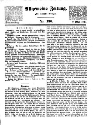 Allgemeine Zeitung Donnerstag 9. Mai 1844