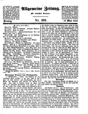 Allgemeine Zeitung Freitag 10. Mai 1844