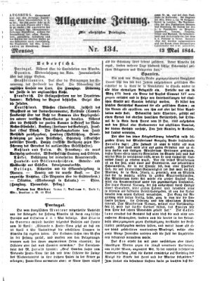 Allgemeine Zeitung Montag 13. Mai 1844