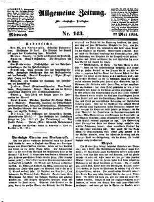 Allgemeine Zeitung Mittwoch 22. Mai 1844