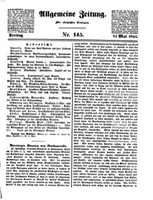 Allgemeine Zeitung Freitag 24. Mai 1844