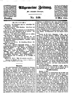 Allgemeine Zeitung Dienstag 28. Mai 1844