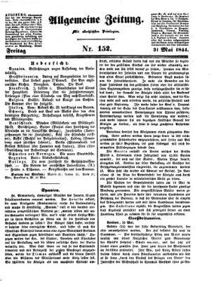 Allgemeine Zeitung Freitag 31. Mai 1844