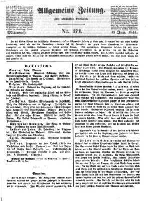 Allgemeine Zeitung Mittwoch 19. Juni 1844