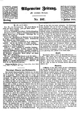 Allgemeine Zeitung Freitag 5. Juli 1844