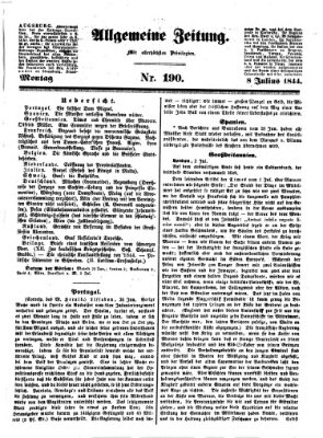 Allgemeine Zeitung Montag 8. Juli 1844