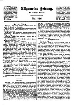 Allgemeine Zeitung Freitag 23. August 1844