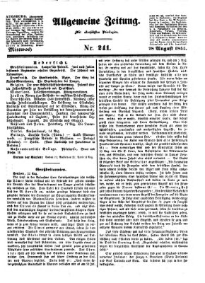 Allgemeine Zeitung Mittwoch 28. August 1844