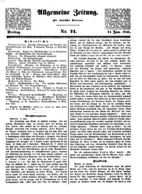 Allgemeine Zeitung Freitag 24. Januar 1845