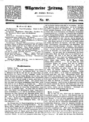 Allgemeine Zeitung Montag 27. Januar 1845