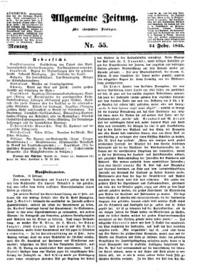 Allgemeine Zeitung Montag 24. Februar 1845