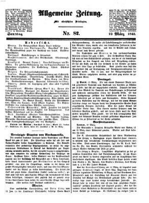 Allgemeine Zeitung Sonntag 23. März 1845