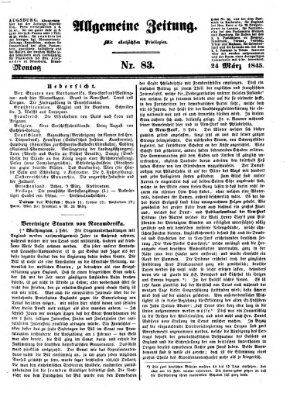 Allgemeine Zeitung Montag 24. März 1845