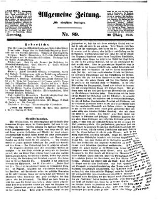 Allgemeine Zeitung Sonntag 30. März 1845