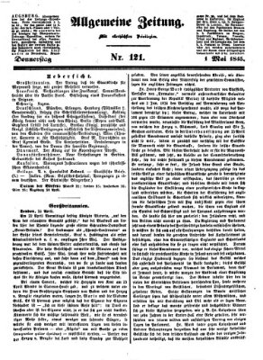 Allgemeine Zeitung Donnerstag 1. Mai 1845