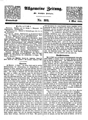 Allgemeine Zeitung Samstag 3. Mai 1845