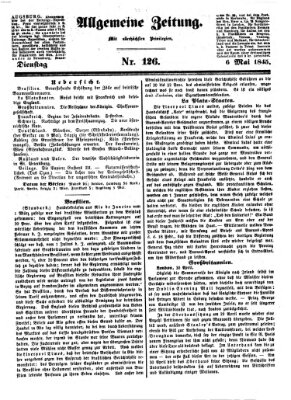 Allgemeine Zeitung Dienstag 6. Mai 1845