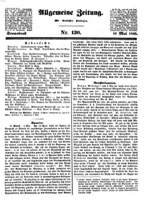 Allgemeine Zeitung Samstag 10. Mai 1845